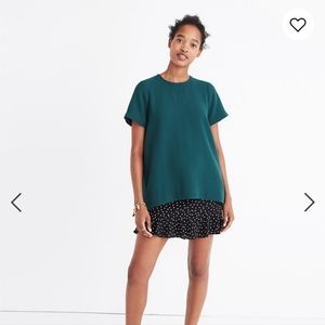 Madewell Tailered Tee-Forest Green